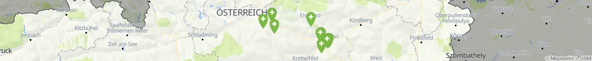 Kartenansicht für Apotheken-Notdienste in der Nähe von Landl (Liezen, Steiermark)